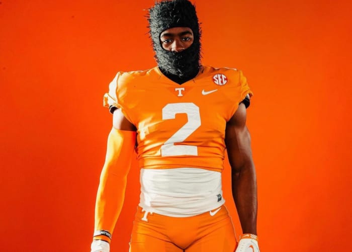 2025 3-star RB Justin Baker during an unofficial visit to Tennessee. (Photo courtesy of Justin Baker)